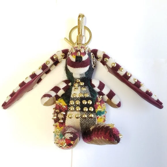 Authentic! Burberry Key Vera the Hare Ring Charm Bunny Rabbit Burberry Keychain - Picture 1 of 14